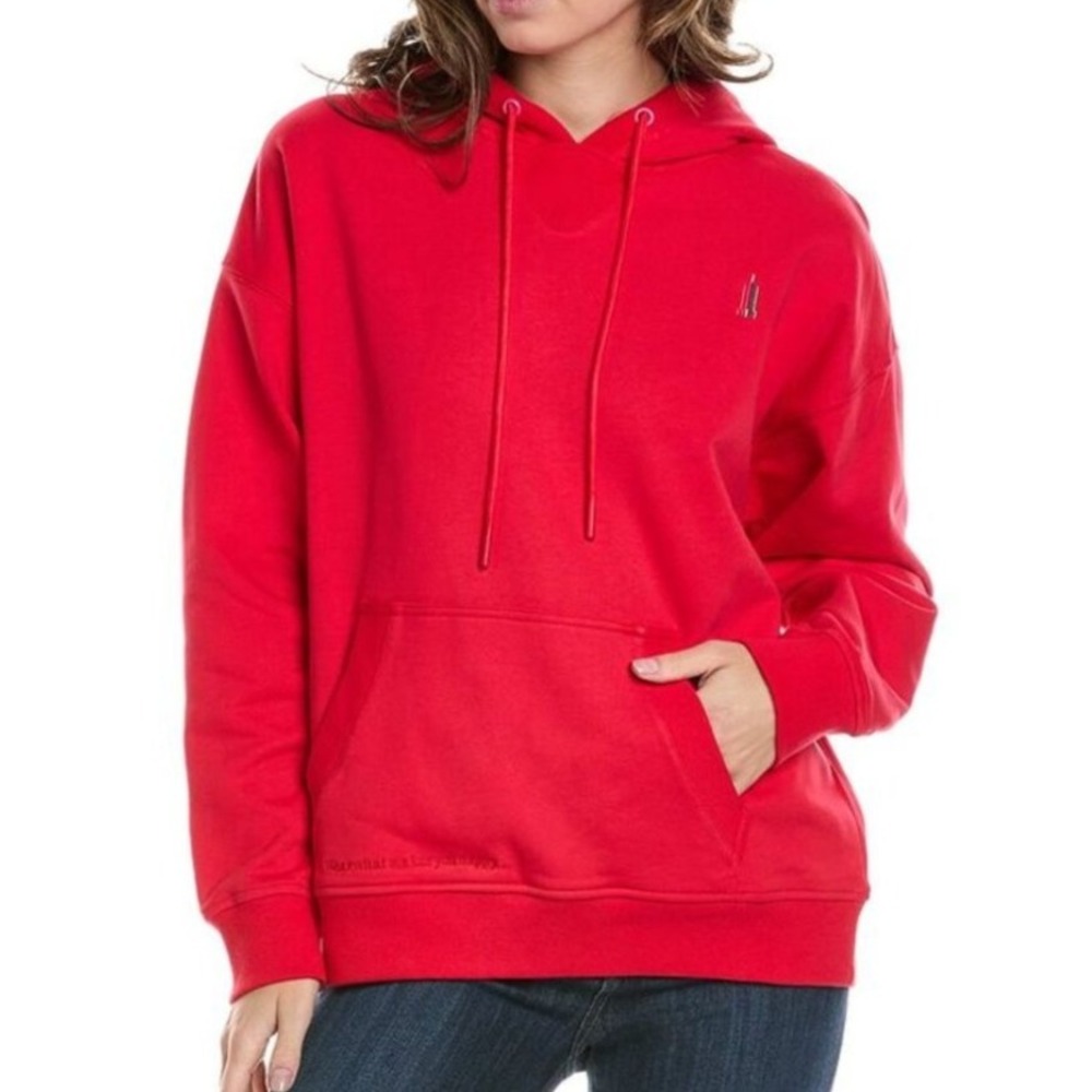 Terez NY Forever Hot Red Hoodie Pullover Sweatshirt with Logo XXS‎ New